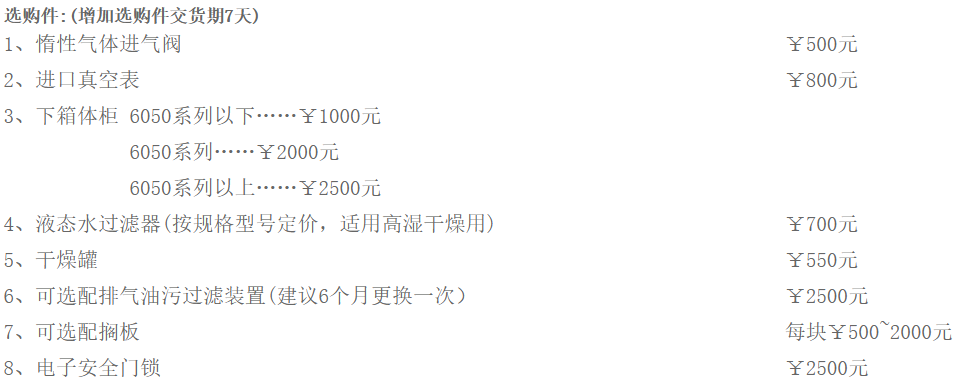 真空干燥箱/台式/智能型规格图